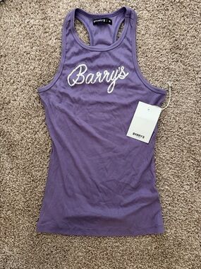 Barry’s NWT Lavender Ribbed Racerback Tank